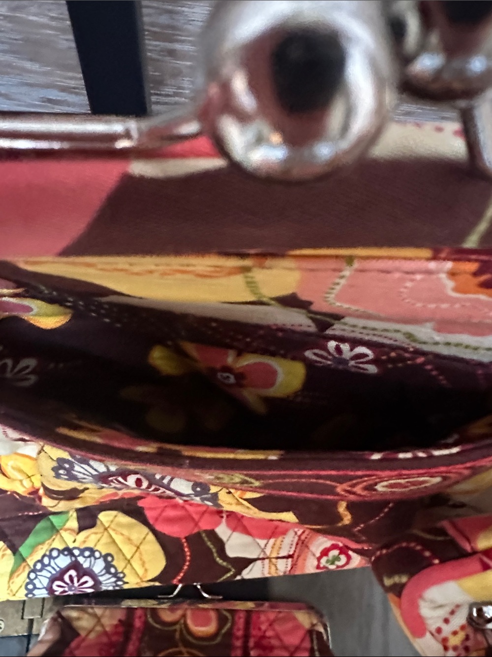 Vera Bradley Alice Buttercup Floral Kiss Lock Bag, 3 Wallets & Eyeglass Case - Picture 14 of 14